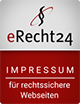 eRecht 24 Impressum fuer rechtsichere Webseiten