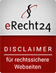 eRecht 24 Disclaimer fuer rechtsichere Webseiten